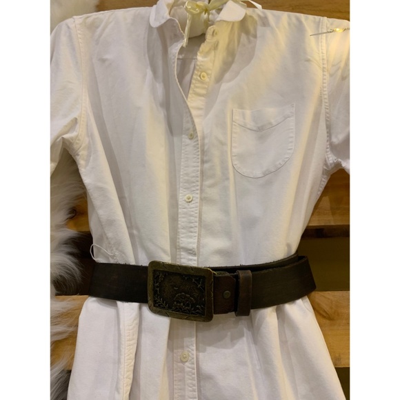 Long Button Up Top/Dress with Junk Gypsy Belt - Picture 2 of 5